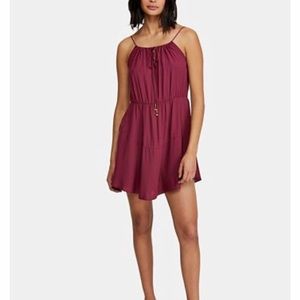 Free People Sake It Up Mini Dress Raspberry XS
